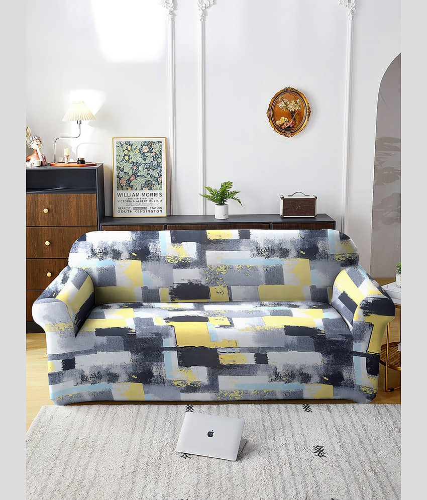 Cortina 3 Seater Polyester Sofa Cover ( Pack of 1 )
