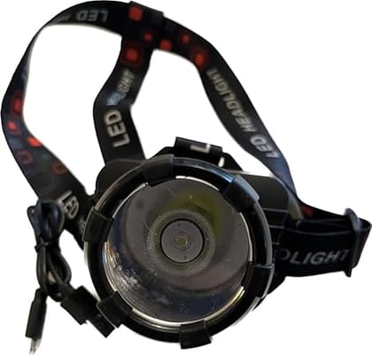 FSI Plastic 15W Rechargeable Industrial Work LED Light (Black and Red)