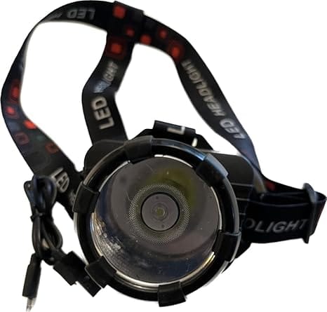 FSI Plastic 15W Rechargeable Industrial Work LED Light (Black and Red)