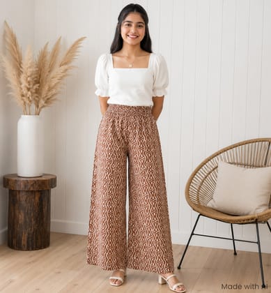Handcrafted Batik Print Cotton Palazzo