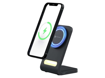 Portronics Flux 15W Qi2 Enabled Fast Charging Wireless Charger, MagSafe Compatible, Best for iOS16