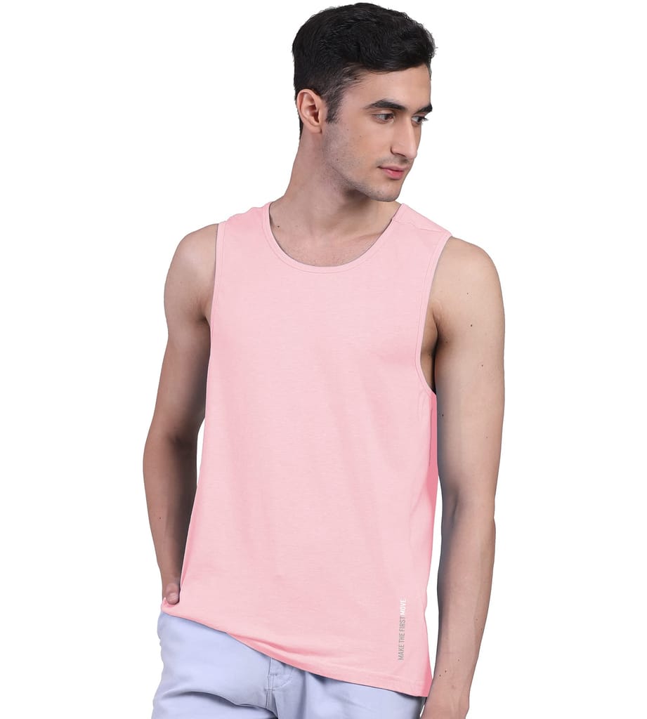 Freecultr Men's Twin Skin Bamboo Active Vest, Anti Microbial, Anti Odor, Breath tech Super Soft -  Pack of 1-Peach - Vests | Buy online on ZillyBuy