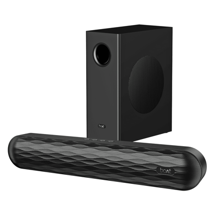 boAt Aavante Lyric | 40W Powerful Sound with 2.1 Channel Audio & Wired Subwoofer boAt Aavante Lyric | 40W Powerful Sound with 2.1 Channel Audio & Wired Subwoofer - Premium Black