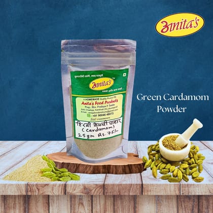 Anita's Green Cardamom Powder (25g) | Premium Homemade Quality | Culinary Spice & Dessert Flavoring