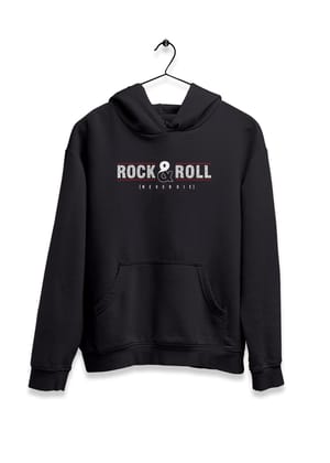 Rock and Roll Hoodie-Black / S