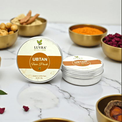 LUVRA Tan Removal Ubtan Face Pack  100% Natural & Chemical-Free Glow & Smooth Skin Powder (100g)