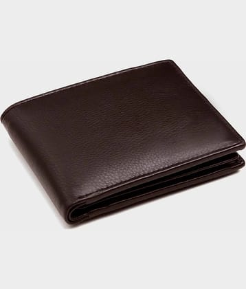 HIDEFLIX 100% Leather Solid Men's Regular Wallet With 9 Slots For Card ( Brown , Pack of 1 )