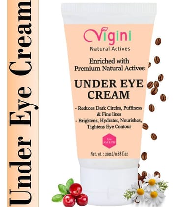 Vigini Bye Bye Dark circles Skin Glow Under Eye Cream Anti Wrinkles Gel Cream Puffiness Eye Roller 20 mg