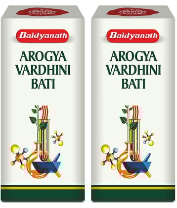 Baidyanath Arogya Vardhini Bati Tablets Boosts Metabolism and Improves Digestion 40No.s (Pack of 2)