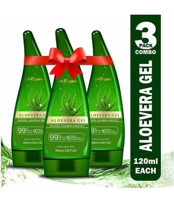 LA ORGANO Multipurpose Aloevera Gel Hydration Booster 360ml ml Pack of 3