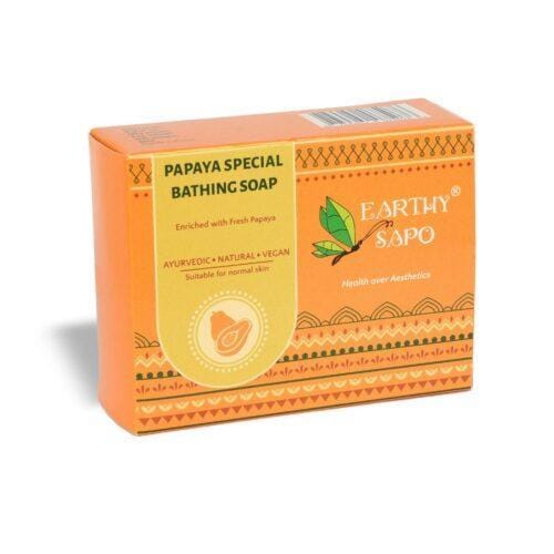Earthy Sapo Papaya Special Bathing Soap, 100 gm