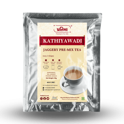 Kathiyawadi Jaggery Tea Pre-Mix For 250ml Milk Kathiyawadi Jaggery Tea Pre-Mix For 250ml Milk