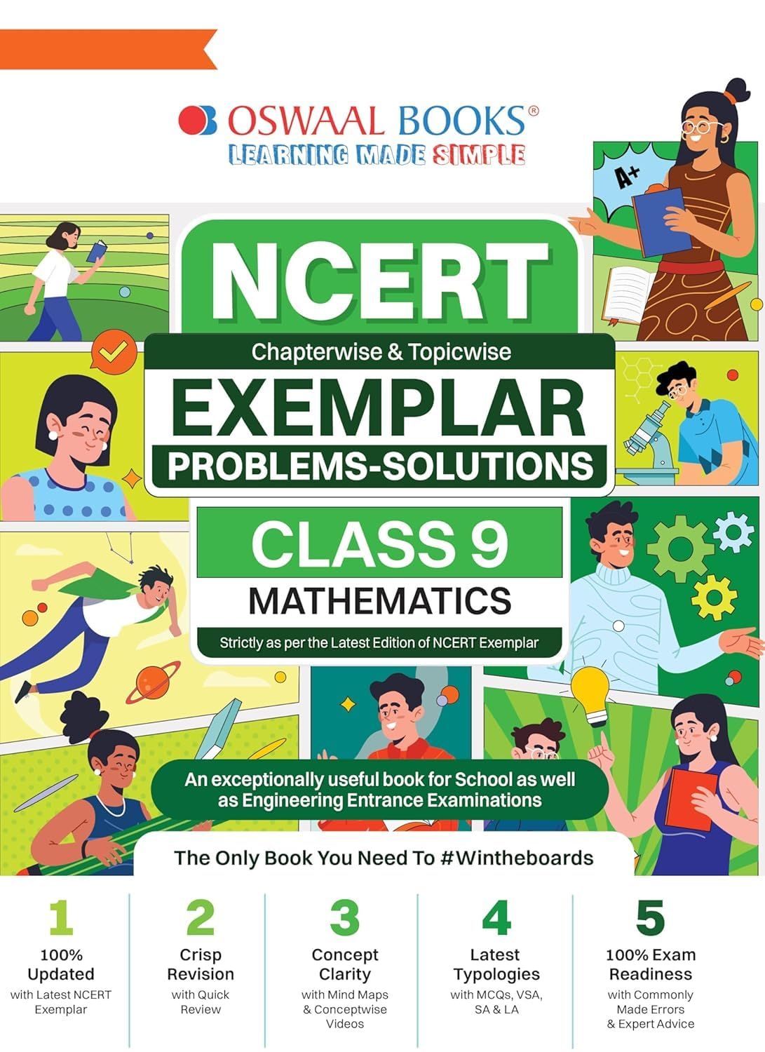 Oswaal Books NCERT Exemplar Problems-Solutions Mathematics Class 9, Chapterwise and Topicwise with Latest NCERT Edition [Paperback] Oswaal Books and Learning Private Limited