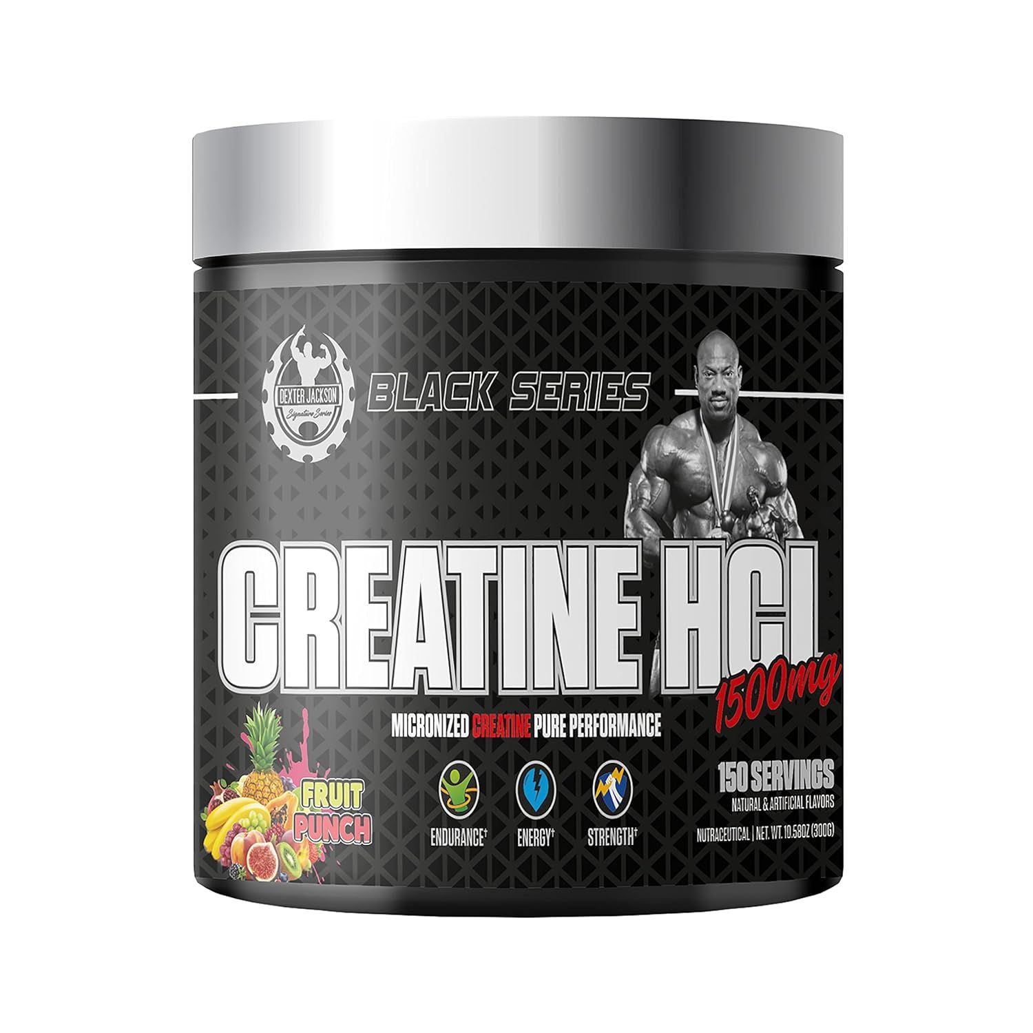 Dexter Jackson Black Series Creatine HCL, 150 servings-Fruit Punch