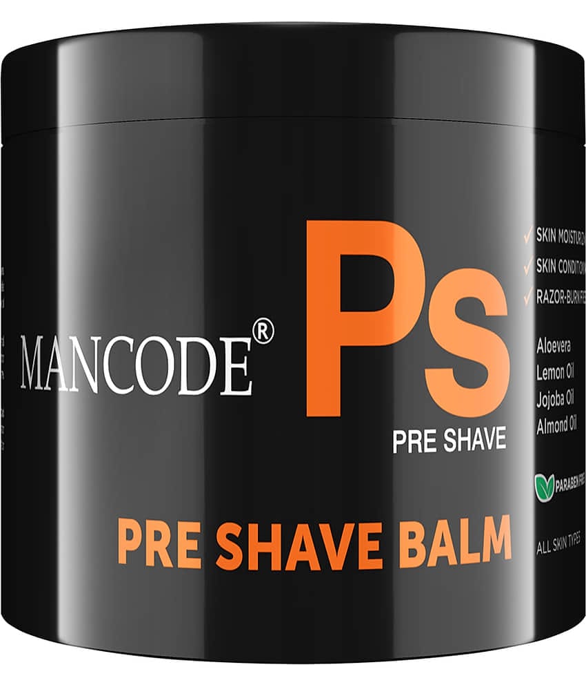 Mancode Pre-Shave Balm for Men, Balm Softens your Beard ,Cut & Irritation Free, 100 gm (Pack of 1)