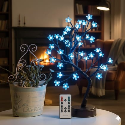 GLOWSERIE RGB Flower Tree Table Lamp – Adjustable Color Mood Light