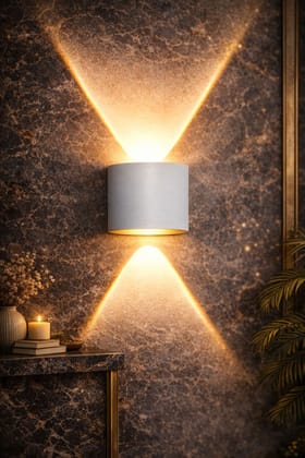 SPARKWORLD Aluminum LED Up-Down Wall Light (White Body, Warm White) | Indoor Decorative Wall Lamp for Hallway, Living Room, Bedroom & Staircase | Colour: 1+1 (WhiteBody) (WW) SPARKWORLD Aluminum LED Up-Down Wall Light (White Body, Warm White) | Indoor Decorative Wall Lamp for Hallway, Living Room, Bedroom & Staircase | Colour: 1+1 (WhiteBody) (WW)
