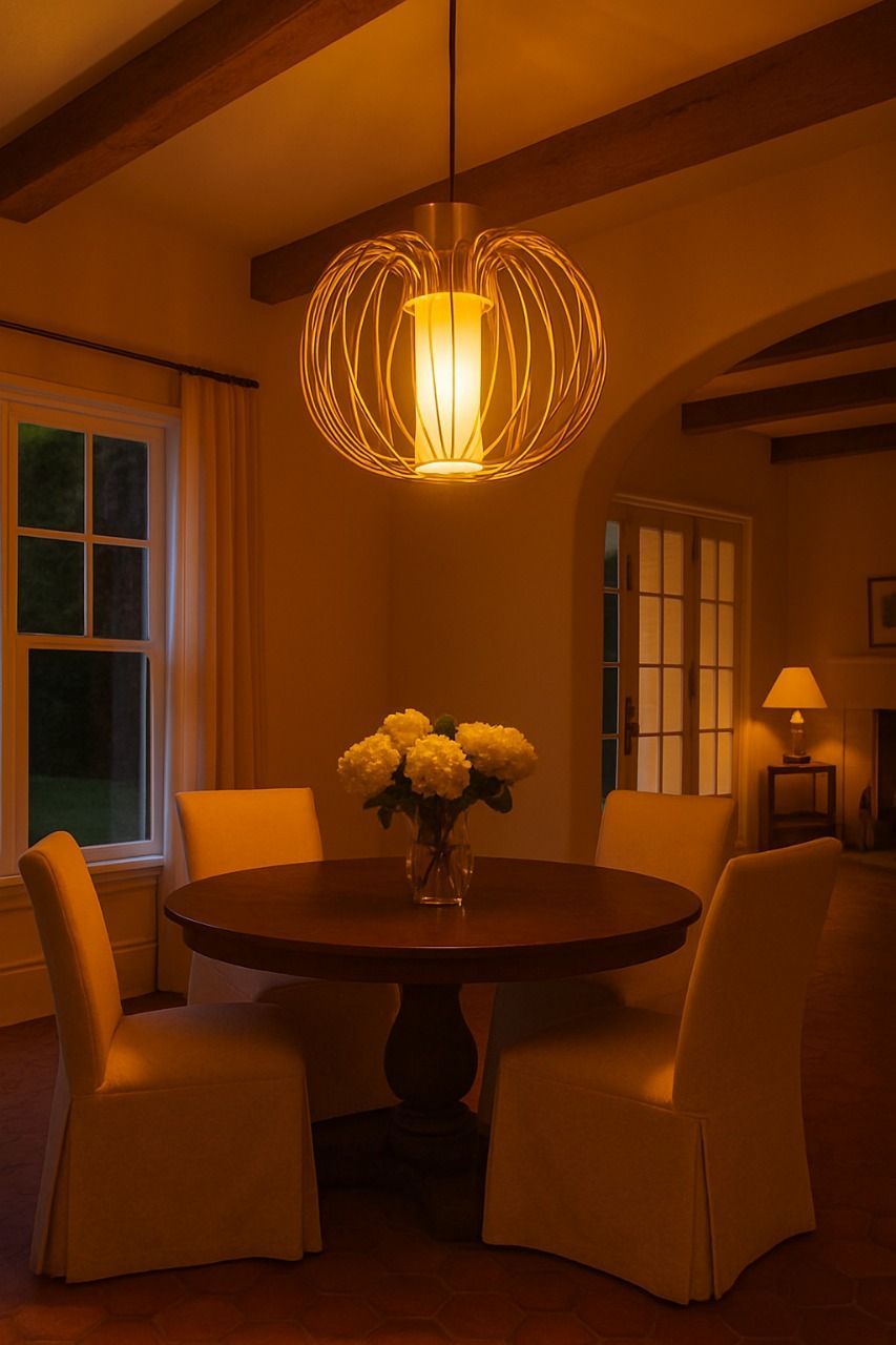 SPARKWORLD Golden Cage Pendant Light