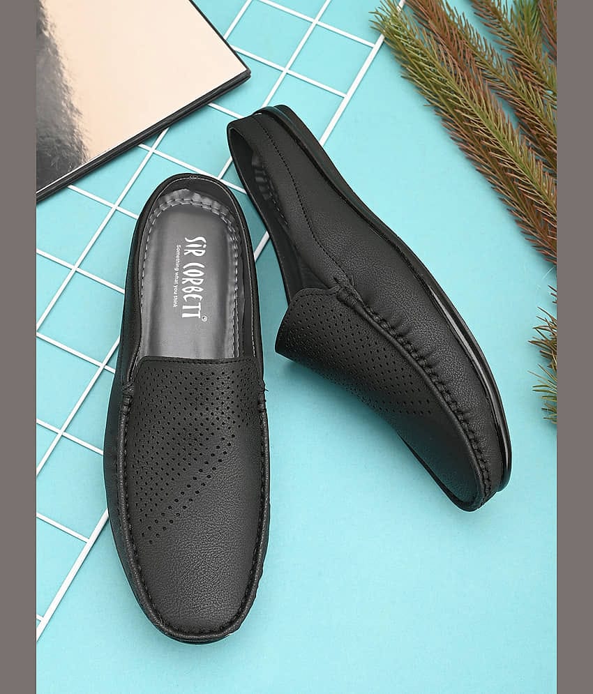 Sir Corbett Black Men's Slip on