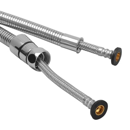 Orvos Shower hose pull out heavy duty, Premium 304 Stainless Steel for both outer hose and braiding of inner tube, 1.5 meter, for hand showers and health faucets in high end luxury bathrooms