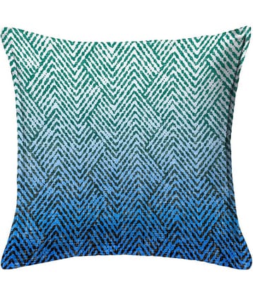 Houzzcode - Water Repellent Blue Polyester Pillow Covers 40x40x3 ( Pack of 1 )