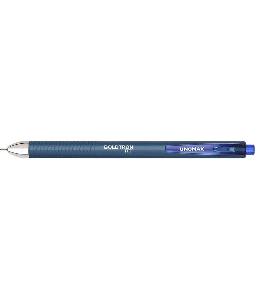 UNOMAX Boldtron RT 1.0MM Blue Ball Pen (Pack of 30, Blue)