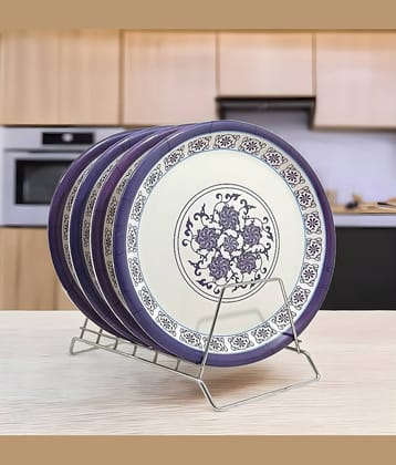 Inpro 4 Pcs Melamine Multi Color Full Plate
