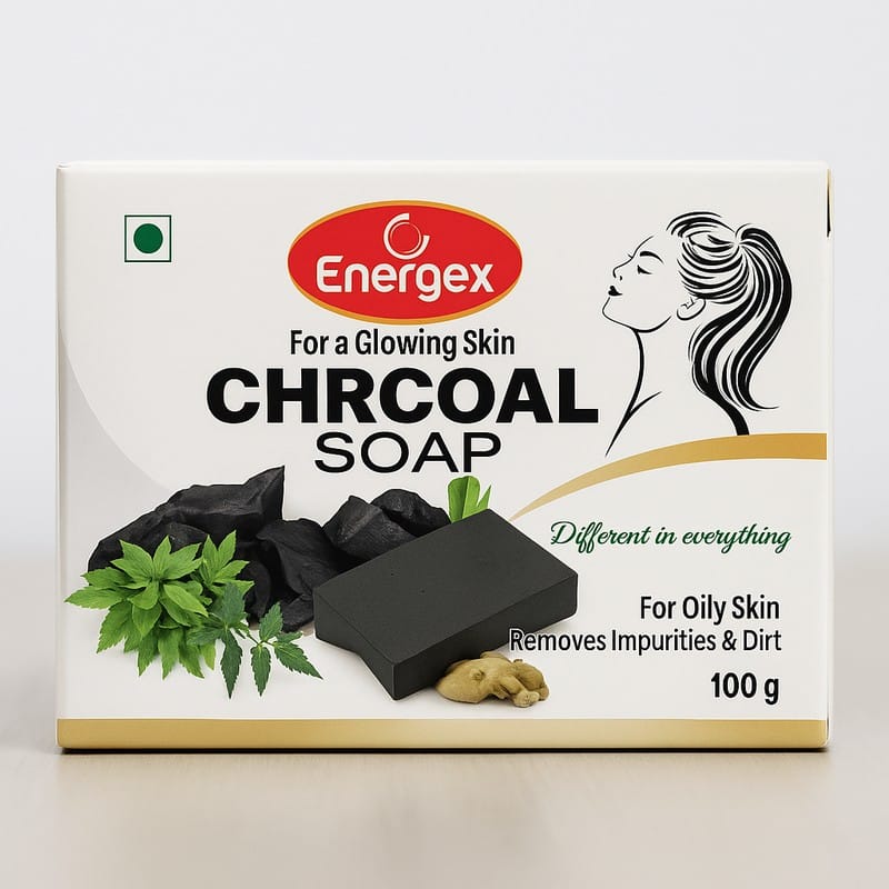 Organic charcoal soaps