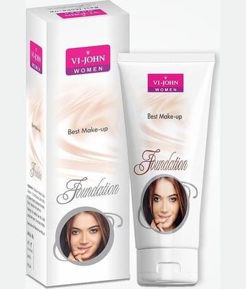 VI-JOHN LIQUID FOUNDATION 60GM PACK OF 6 Foundation (PEPPY RED, 60 g)