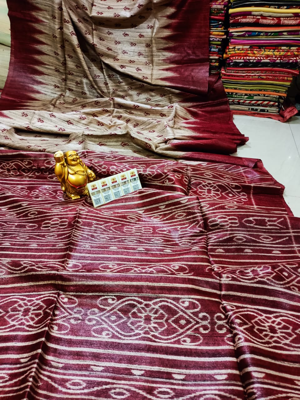Ghicha print saree