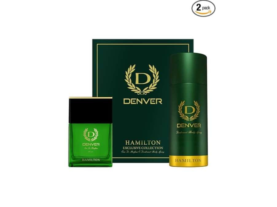 Denver Hamilton Gift Set, Deodorant - 150ml + Perfume 60ml - For Men