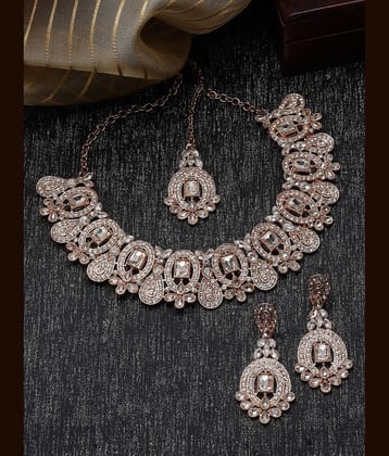 Sukkhi Gold Alloy Necklace Set ( Pack of 1 )