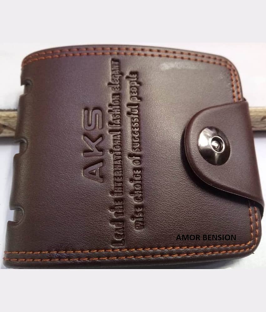 Woodstar PU Brown Casual Regular Wallet