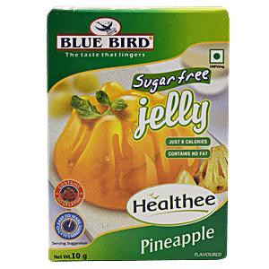 Blue Bird Sugar-Free Jelly - Pineapple, 10 g Carton