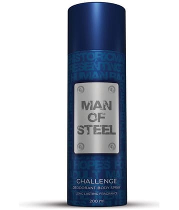 Denver Man Of Steel Challenge Deo Deodorant Spray for Men 200 ml ( Pack of 1 )