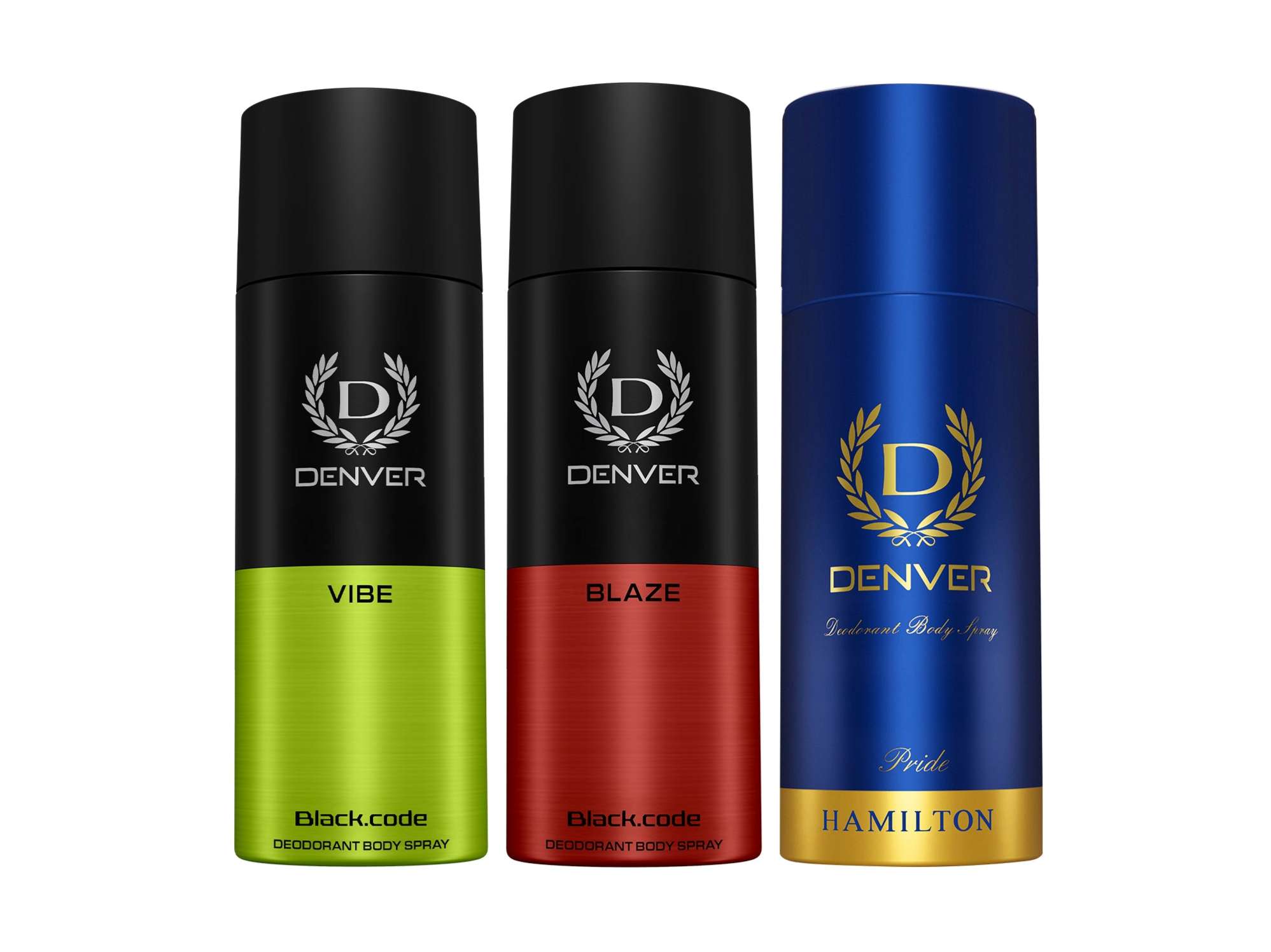 Denver Pack of 3 Deos (Vibe + Blaze + Pride) - 150ml Each
