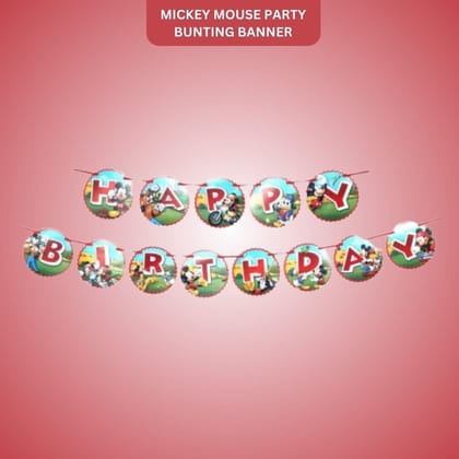 Mickey Party Bunting Banner