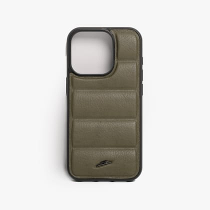 iPhone 15 Series Leather Case (Green)-iPhone 15 Pro Max