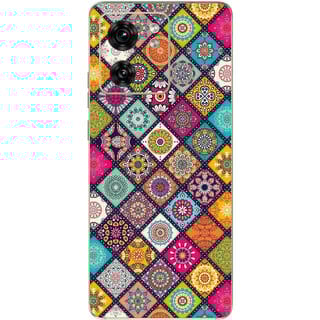 Yug Emporium Motorola Edge 40 Rangoli 9D Premium Theme Full Back & Side Coverage (Back Cover Multicolor)