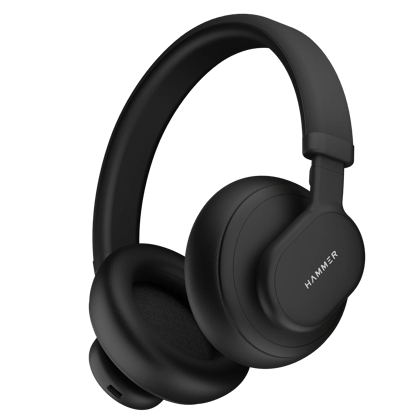 Hammer Bash Max Over The Ear Wireless Bluetooth Headphones With Mic - Black / Bash Max Hammer Bash Max Over The Ear Wireless Bluetooth Headphones With Mic - Black / Bash Max