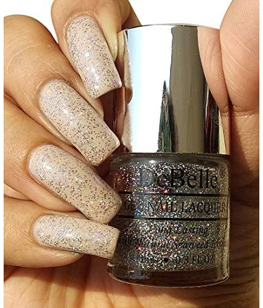 DeBelle Silver Glitter Nail Polish 8 ( Pack of 1 )