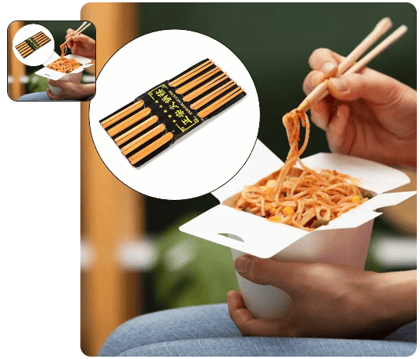 10pair Chopsticks Set Lightweight Easy to Use Chop Sticks with box for Sushi, Noodles and Other Asian Food