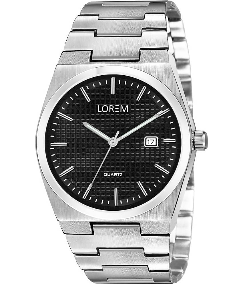 Lorem Silver Stainless Steel Analog Men's Watch