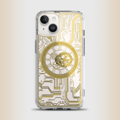 iPhone 14 Time Machine MagSafe Case-Gold