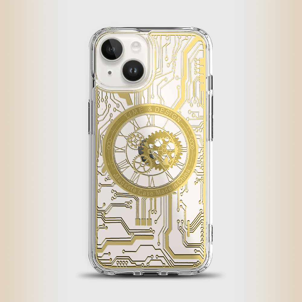 iPhone 14 Time Machine MagSafe Case-Gold