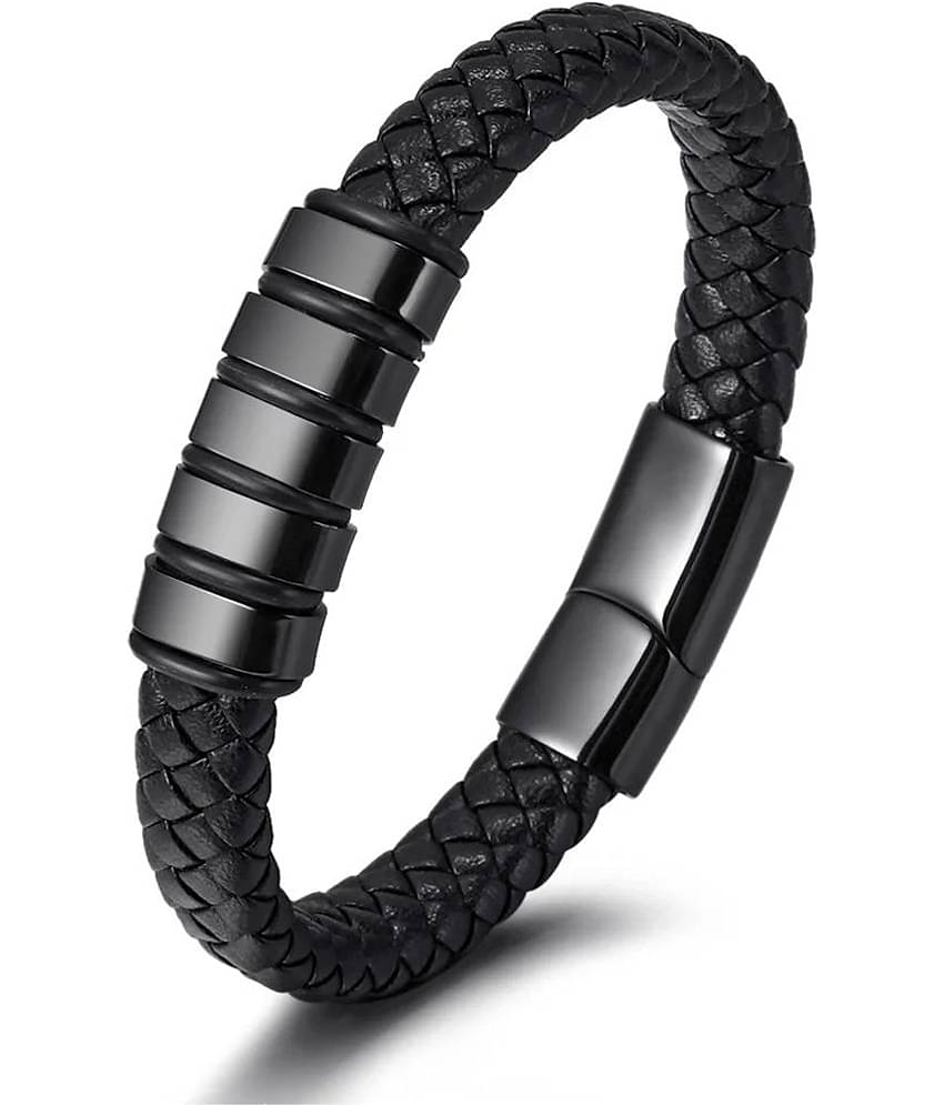 FASHION FRILL Black Bracelet ( Pack of 1 )
