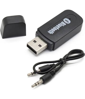 Evana Black USB Bluetooth Audio Music Receiver Dongle Adapter Car Mobile Speaker