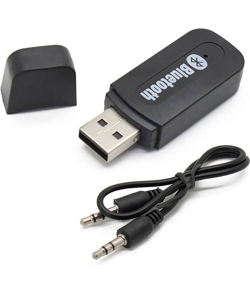 Evana Black USB Bluetooth Audio Music Receiver Dongle Adapter Car Mobile Speaker