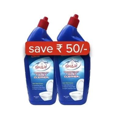Mai Ghar Toilet Cleaner (Pack of 2 - 500 ml Each)