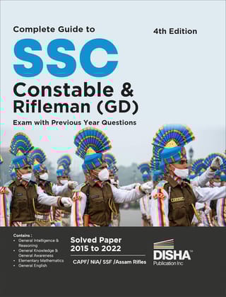 Complete Guide to Best Books for SSC GD Constable & Rifleman, Exam with Previous Year Questions 4th Edition | Past Year Solved Papers PYQs | CAPF/ NIA/ SSF/ Assam Rifles/ CISF/ BSF